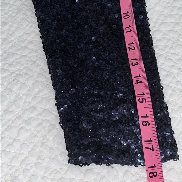 VERSACE JEANS COLLECTION NAVY BLUE SEQUIN DRESS - Picture 8 of 11